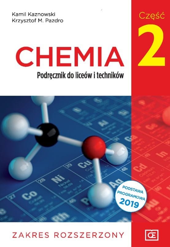 Chemia 2 zakres rozszerzony - Pazdro  podręcznik dla klas ponadpodstawowych