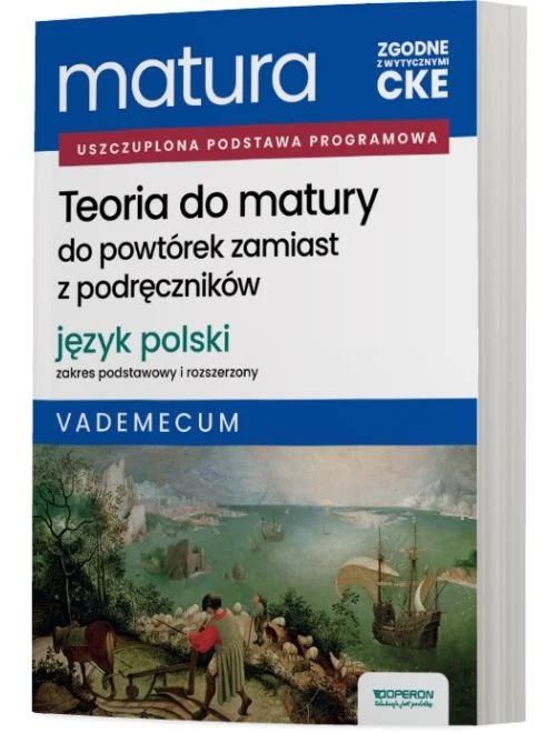 Teoria do matury Język polski - Matura 2026 - Zakres podstawowy i rozszerzony - Operon