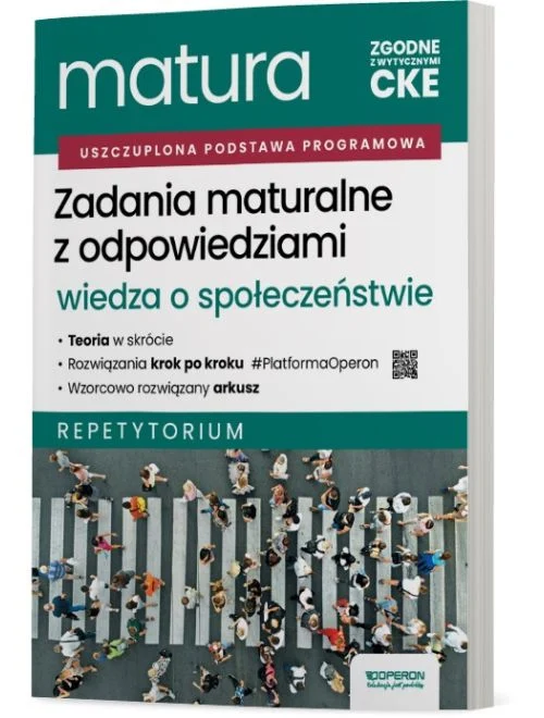 Zadania maturalne z odpowiedziami - Wiedza o społeczeństwie - Matura 2026 Repetytorium